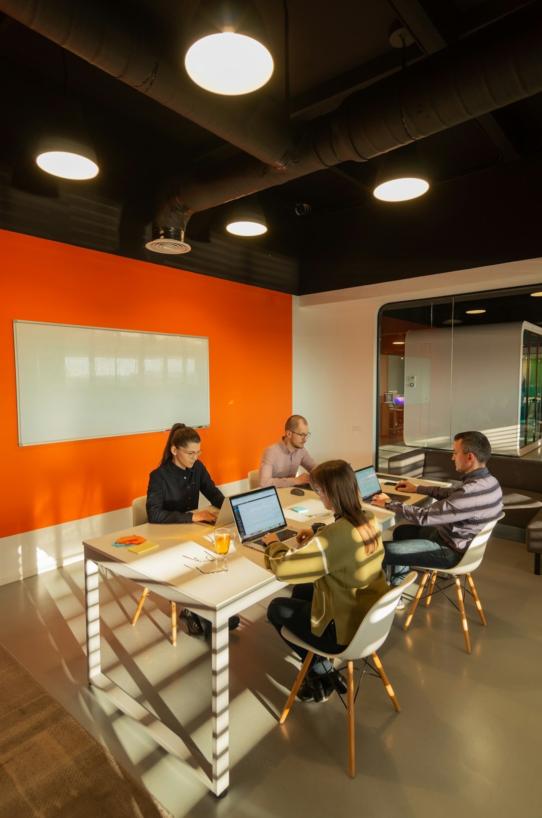 Business team meeting in a modern conference room